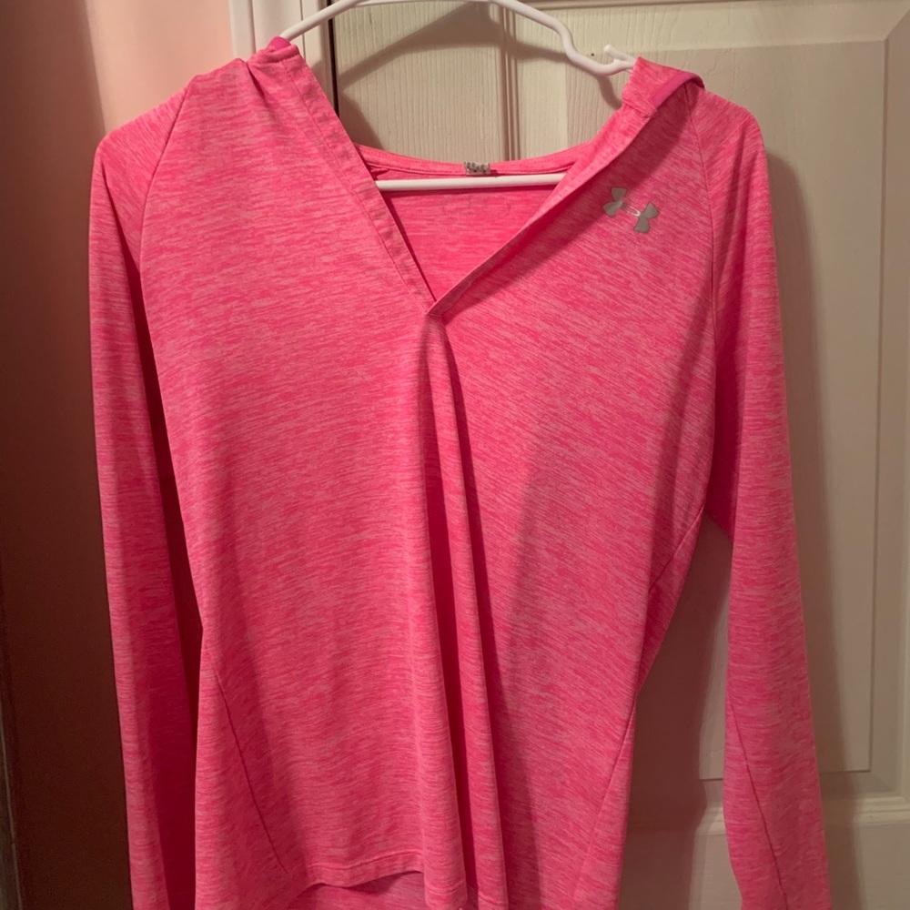 pink under armor long sleeve